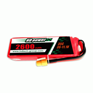 HDPOWER 2600mAh 35C 3S 11.1V بطارية ليبو