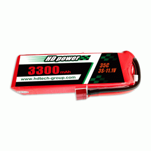 HD POWER 3300mAh 35C 3S 11.1V بطارية ليبو