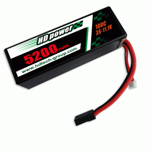 HD 5200mAh 100C 3S 11.1V حقيبة صلبة RC بطارية السيارة